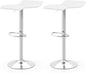 GiantexUK Bar Stools Set of 2, Height Adjustable Counter Stools with PU Leather Seat, Gas Lift, Rubber Ring & Footrest