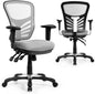 Mesh Office Chair, Height Adjustable Swivel Computer Desk Chair, Ergonomic Mid-Back