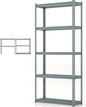 GiantexUK 5 Tier Garage Shelving Unit, Heavy Duty Adjustable Metal Shelves with Anti-tipping Device, 90x29x183cm