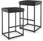 GiantexUK Bar Stools Set of 2, Upholstered PU Leather Kitchen Barstools with Footrest & Adjustable Foot Pads