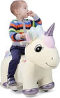 Kids Electric Ride on Toy, 6V Battery Powered Ride on Unicorn/Dinosaur/Cow with Wheels