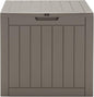 Lockable Garden Storage Box, Large Waterproof Outdoor Deck Box with Sit On Lid & Recessed Handle