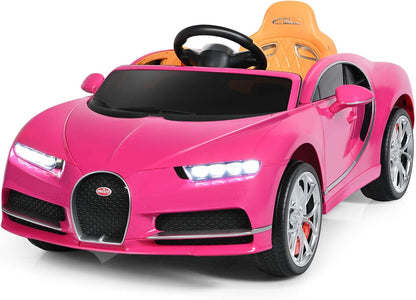 12V Kids Electric Ride On Car, Licensed Battery Powered Vehicle with Remote Control, Music, LED Lights, Horn