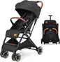 Lightweight Baby Stroller, One-Hand Foldable Infant Pushchair with 5-Point Harness