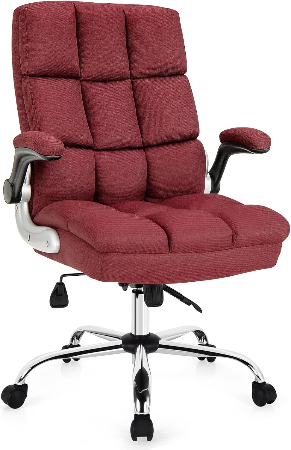 Executive Office Chair, Ergonomic High Back Swivel Computer Desk Chairs with Flip-up Armrests