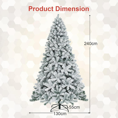 6FT/7.5FT Christmas Tree, Full-bodied Artificial Tree with Metal Stand