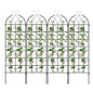 GiantexUK 180/220x50cm Garden Trellis, 6ft/7.2ft Tall Galvanized Metal Fence Climbing Plants Support Frame