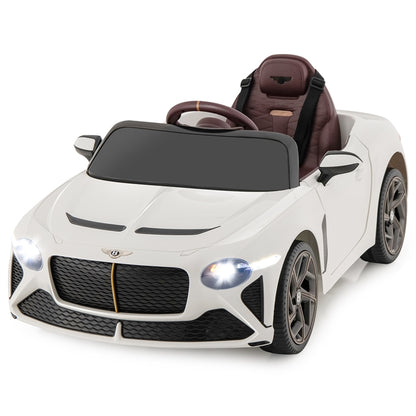 12V Kids Ride on Car, Licensed Bentley Electric Vehicle Toy with Remote Control, Lights, Sounds