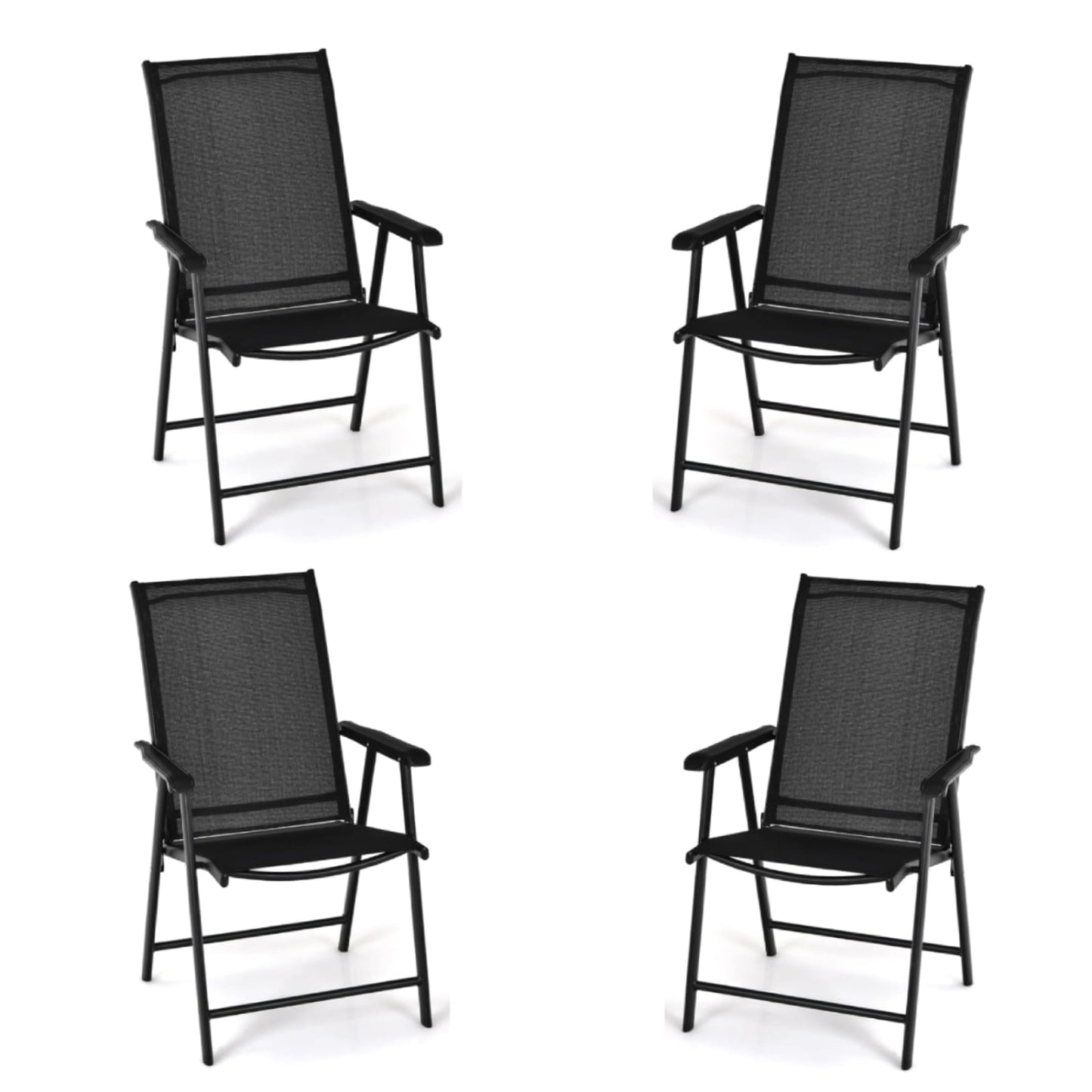 GiantexUK Folding Outdoor Dining Chairs Set of 2/4