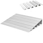 GiantexUK Aluminum Threshold Ramp, 87x42/55/67cm Non-slip Wheelchair Ramp with Adjustable Pivoting Flap