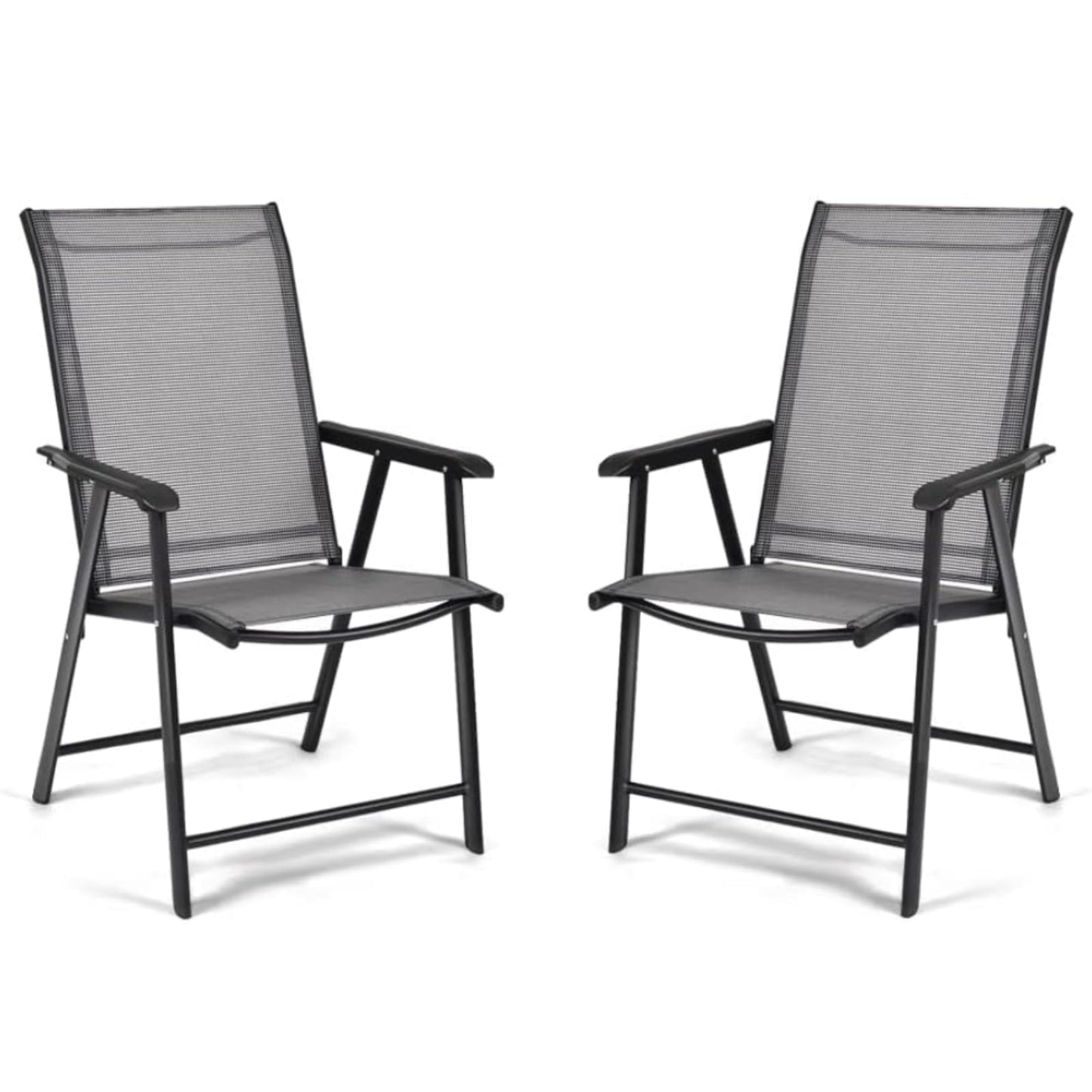 GiantexUK Folding Outdoor Dining Chairs Set of 2/4