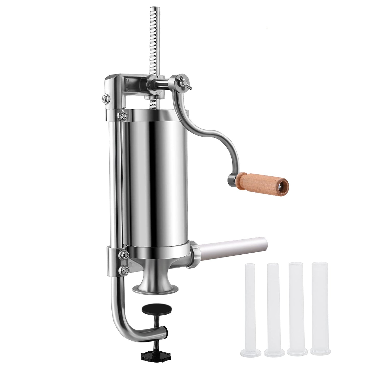 GiantexUK 3L Stainless Steel Sausage Stuffer, Vertical Homemade Sausage Maker(3L/5LBS)