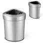 GiantexUK 60L Corner Trash Bin, Fan-shaped Kitchen Rubbish Bin with Handle & Non-slip Bottom