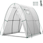 GiantexUK Walk In Greenhouse, Steel Frame Tunnel Growhouse with PE Cover