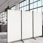 GiantexUK Foldable 3-Panel Room Divider, Movable Wall Privacy Separator