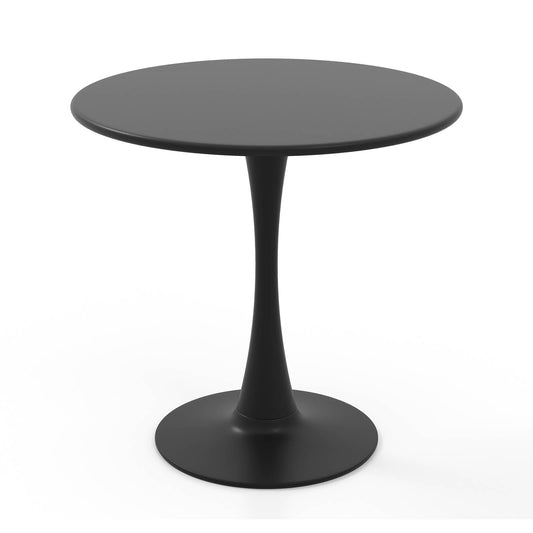 GiantexUK 80CM Round Dining Table, Metal Kitchen Table with Anti-Slip PP Ring