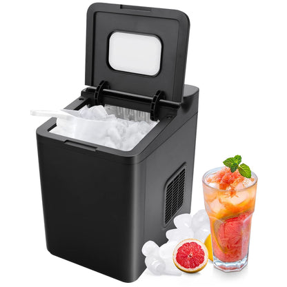 GiantexUK Ice Maker Machine, Self-Cleaning 9 Ice Cubes Ready in 6-13 Mins, Electric Ice Cube