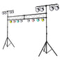 GiantexUK Lighting Truss Bridge Stand, 3.5M Stage Lighting Stand with 11-Position Adjustable Heights