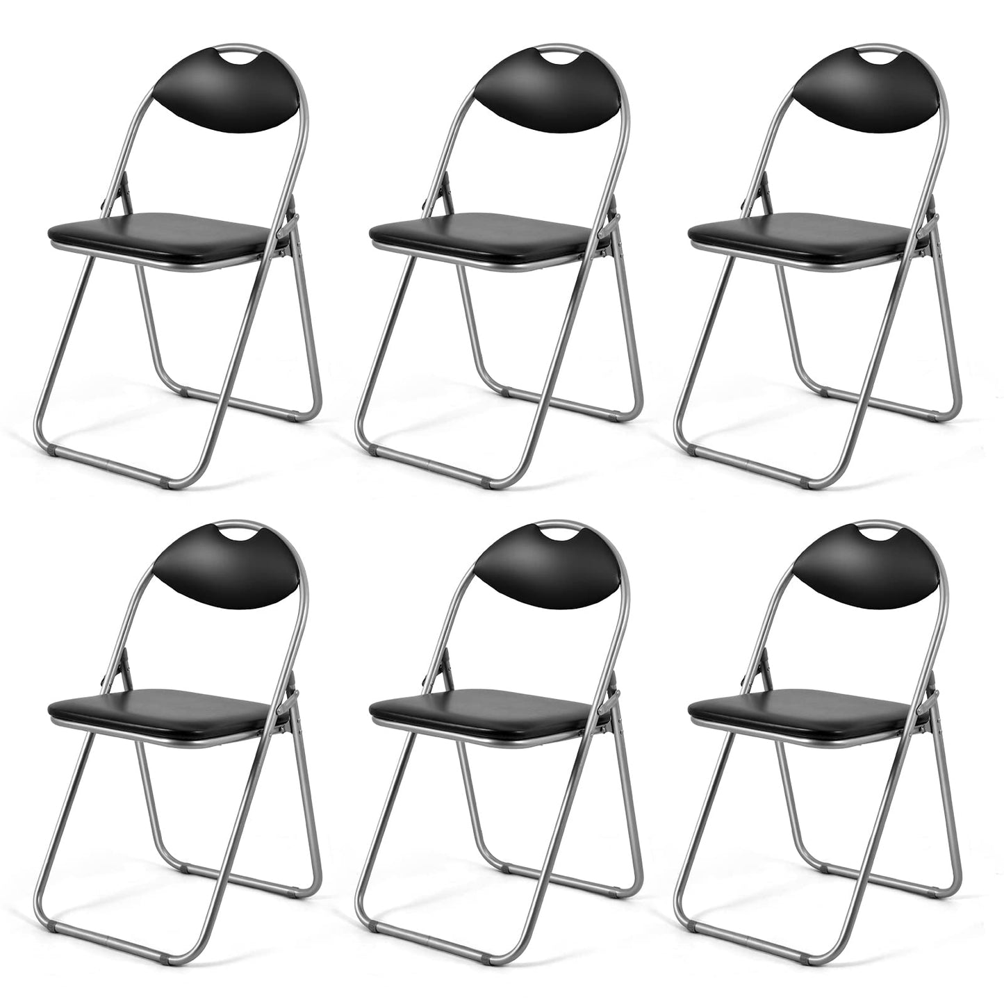 GiantexUK Pack of 2/4/6 Folding Chairs