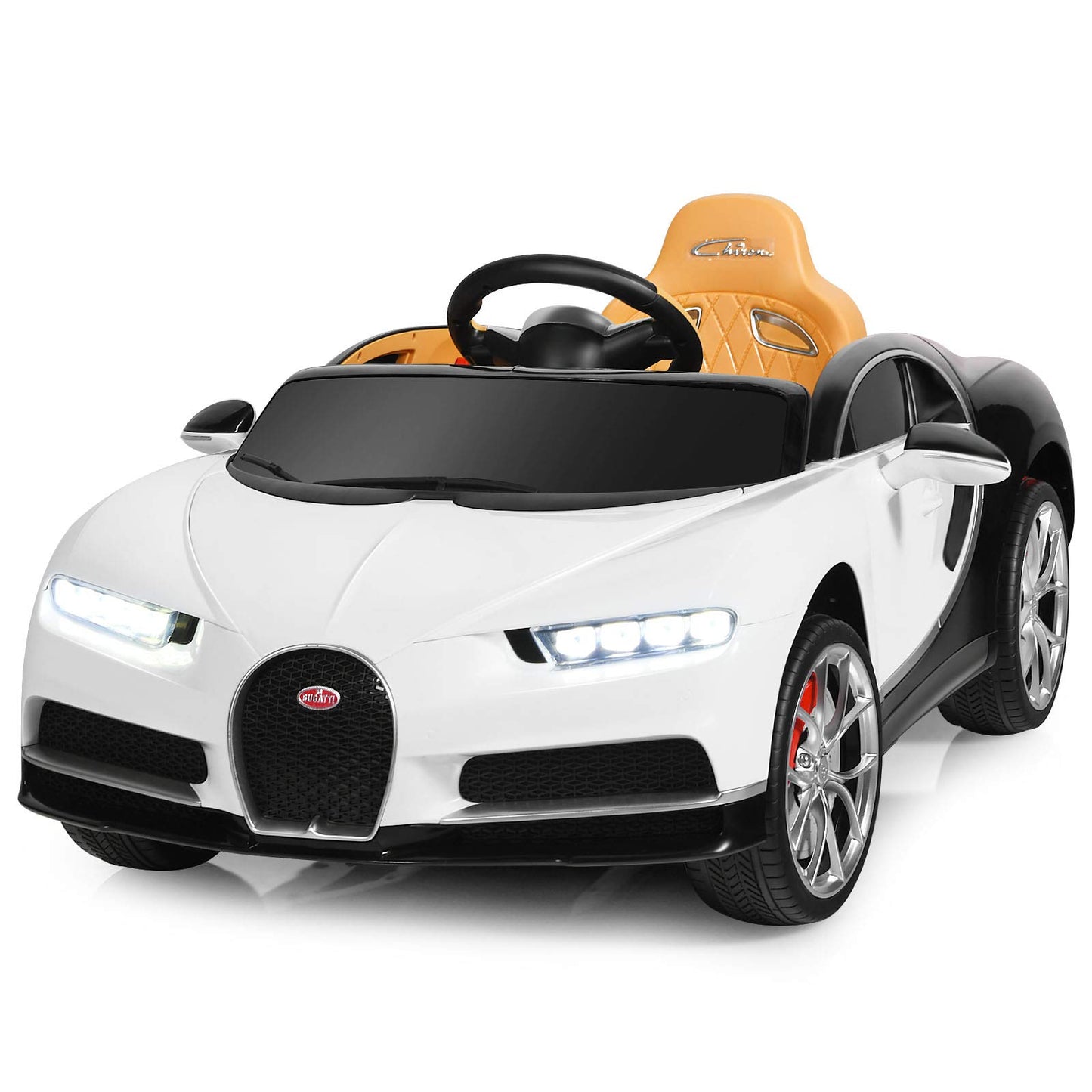 12V Kids Electric Ride On Car, Licensed Battery Powered Vehicle with Remote Control, Music, LED Lights, Horn