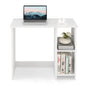 Compact Computer Desk, 80 x 40cm Small Writing Desk with Storage Shelves, Space-saving Home Office