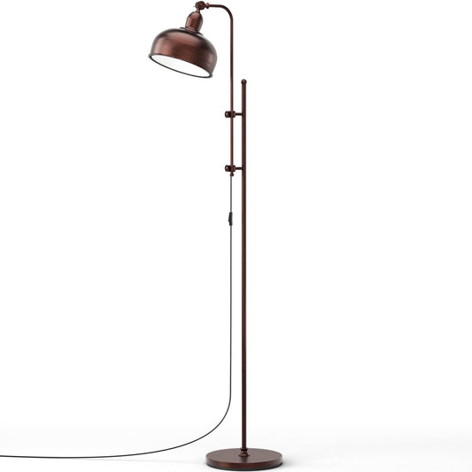 GiantexUK Industrial Floor Lamp, Rustic Standing Corner Lamp with Adjustable Heights