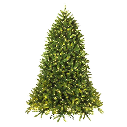 6FT Pre-lit Christmas Tree, Artificial Green Xmas Trees with 8 Lighting Modes