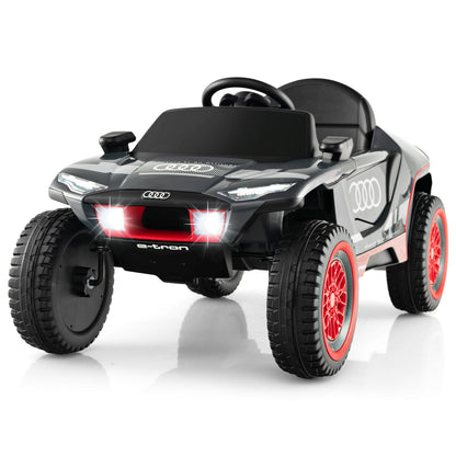 12V Kids Ride on Car, Licensed Audi Electric Vehicle with Remote Control, LED Lights, Music, Horn, USB/FM