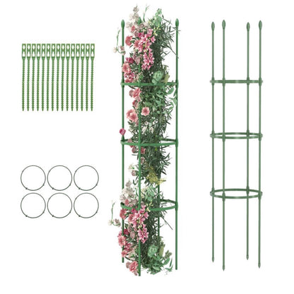 GiantexUK 2/3 Pack Garden Plant Supports, Adjustable Tomato Cage Stake Support Trellis