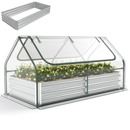 GiantexUK Raised Garden Bed with Greenhouse