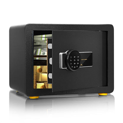 GiantexUK Electronic Security Safe Cash Box, Digital Keypad Safety Box with Dual Lock Design and Alarming System