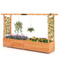 GiantexUK Raised Garden Bed with Arch Trellis & Drainage Holes