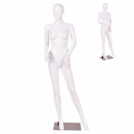 GiantexUK 177cm Female Mannequin, Detachable Full Body Dress Form with Metal Base, Rotatable Head and Arms