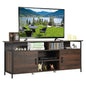 TV Stand for TVs up to 65 Inches, Wooden TV Cabinet Media Entertainment Center with 2 Door Cabinets