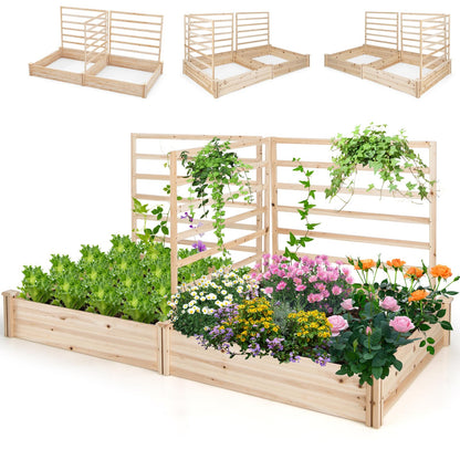 GiantexUK Garden Planter with Trellis