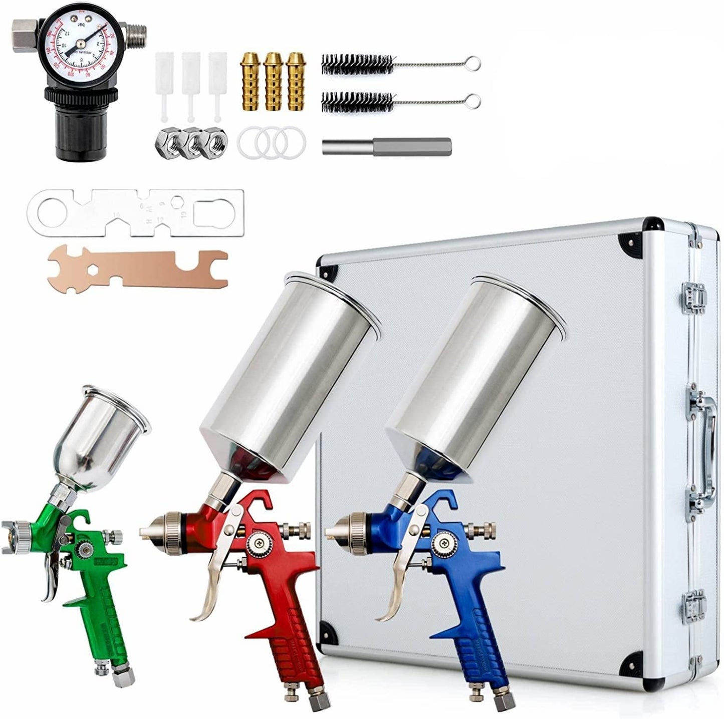 GiantexUK 3PCS HVLP Air Spray Gun Set