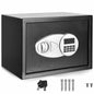 GiantexUK 15L Electronic Security Safe Cash Box, Digital Keypad Safety Box with Alarm System, Removable Shelf and Keys