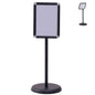 GiantexUK A4 Sign Stand, Adjustable Aluminum Alloy Poster Stand with Stable Round Base and Safety Corner