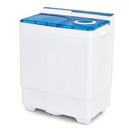 GiantexUK Twin Tub Washing Machine, 8.5KG Washing Machine and Spin Dryer Combo with Drainage & Timer Control (6.5kg Washer 2kg Dryer)