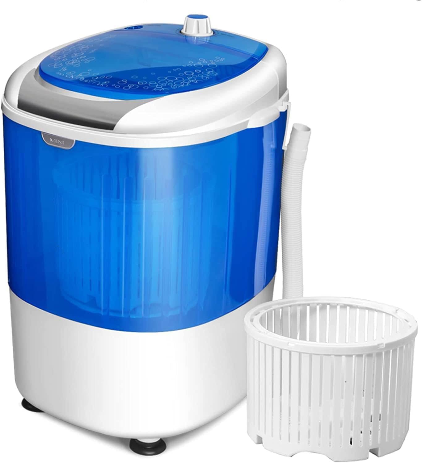 GiantexUK 2-in-1 Mini Washing Machine, Single Tub Washer and Spin Dryer with Timing Function