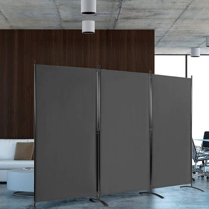 GiantexUK Foldable 3-Panel Room Divider, Movable Wall Privacy Separator