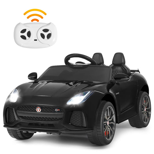 Electric Kids Ride On Car, 12V Licensed Jaguar F-Type SVR Battery Powered Toy Vehicle with Remote Control