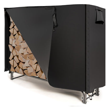 GiantexUK 4FT/5FT/6FT/8FT Firewood Rack with Waterproof Cover