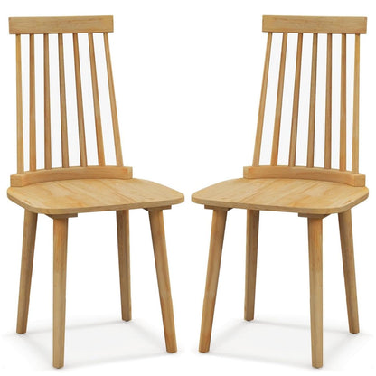 GiantexUK Dining Chairs Set of 2, Kitchen Counter Chairs with High Backrest