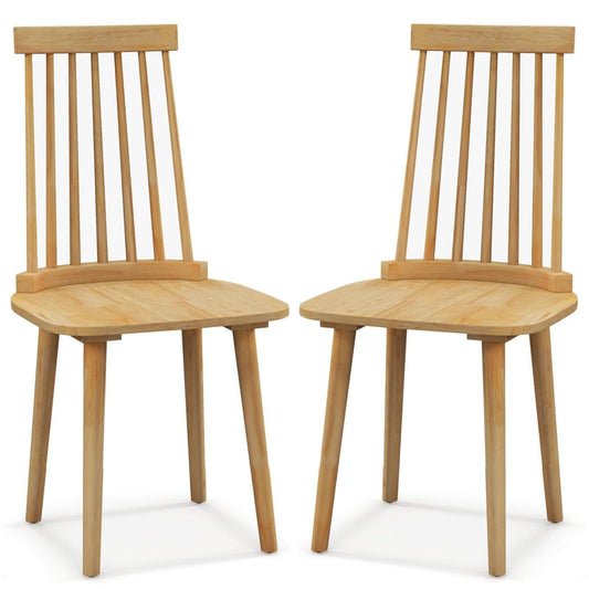 GiantexUK Dining Chairs Set of 2, Kitchen Counter Chairs with High Backrest