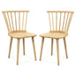 GiantexUK Dining Chairs Set of 2, Windsor Style Chairs with High Spindle Backrest