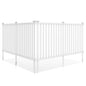 2 Panels Decorative Garden Fence, 203 x 95cm PVC Landscape Fencing Panels with Sharp Ground Stakes & Protective Caps