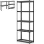 GiantexUK 5 Tier Garage Shelving Unit, Heavy Duty Adjustable Metal Shelves with Anti-tipping Device