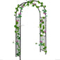 GiantexUK Metal Garden Arch, Heavy Duty Trellis Pergola Arbour with 4 Ground Stakes