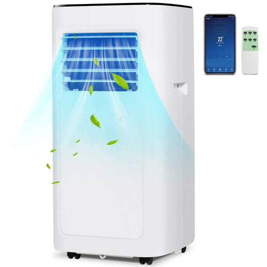 GiantexUK Portable Air Conditioner 8000BTU, 4-In-1 AC Unit, Heater, Dehumidifier, 2-Speed Fan with WiFi Smart APP